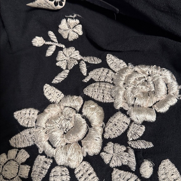 Lucky Brand Black Embroidered Women's Jacket - Picture 9 of 9